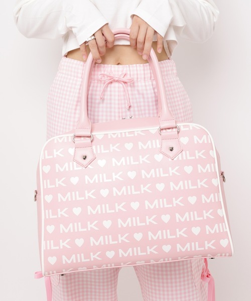 MILK(ミルク)の「LOGO BIG バッグ(ボストンバッグ・レディース・B/C/A/D・FREE)」の2枚目の写真