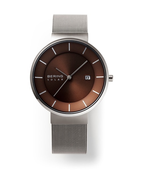 BERING(ベーリング)の「BERING/ベーリング ユニセックスウォッチ ペアコレクション スカンジナビアンソーラー14639-375-J(ブラウン×グレー)/ 14627-265-J(ブラウン×ブラウン)(アナログ腕時計・メンズ・ブラウン系その他/ブラウン・MEDIUM/SMALL)」の6枚目の写真