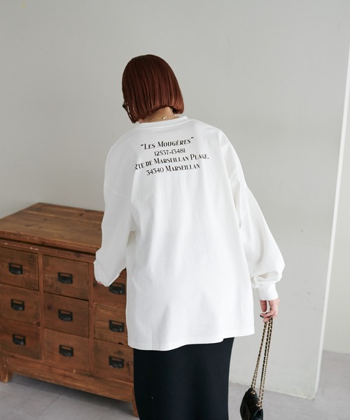DISCOAT(ディスコート)の「【WEB限定】アソートフォトグラフィックロングTシャツ(Tシャツ/カットソー・レディース・ブラック/スカイブルー/レッド・FREE)」の6枚目の写真