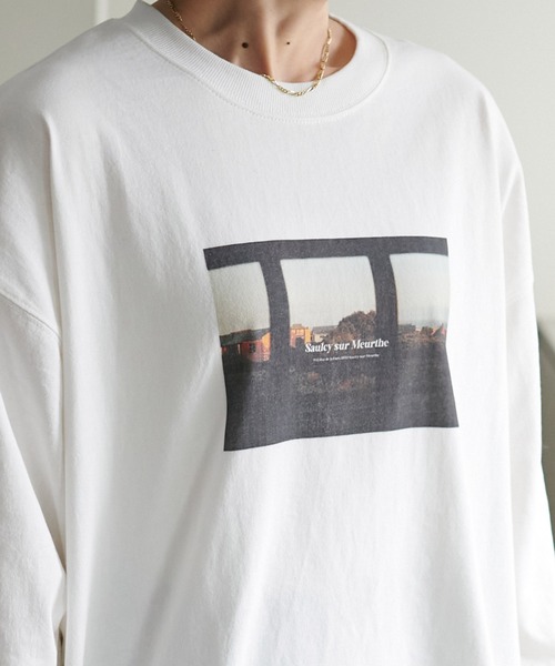 【新品・タグ付】On Court Long-T 海外Sサイズ セール】【WEB限定】アソートフォトグラフィックロングTシャツ（T