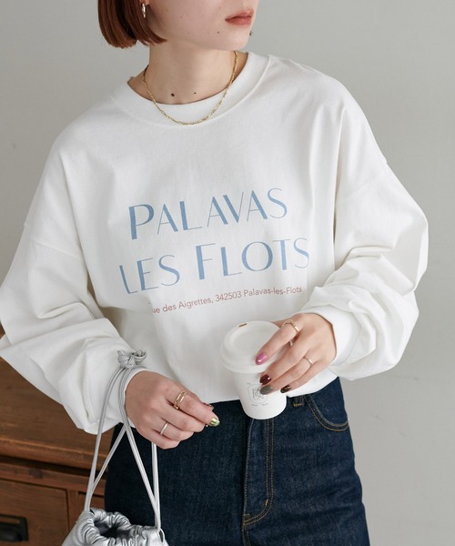 DISCOAT(ディスコート)の「【WEB限定】アソートフォトグラフィックロングTシャツ(Tシャツ/カットソー・レディース・ブラック/スカイブルー/レッド・FREE)」の16枚目の写真