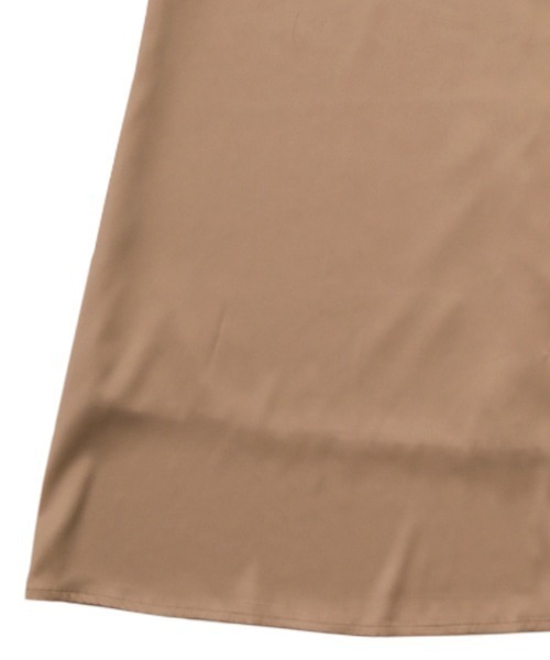 select MOCA by son（セレクトモカバイソン）の「サテンナローロングスカート（スカート・レディース・ベージュ/ダークグレー/アイボリー・SMALL/LARGE/MEDIUM）」の4枚目の写真