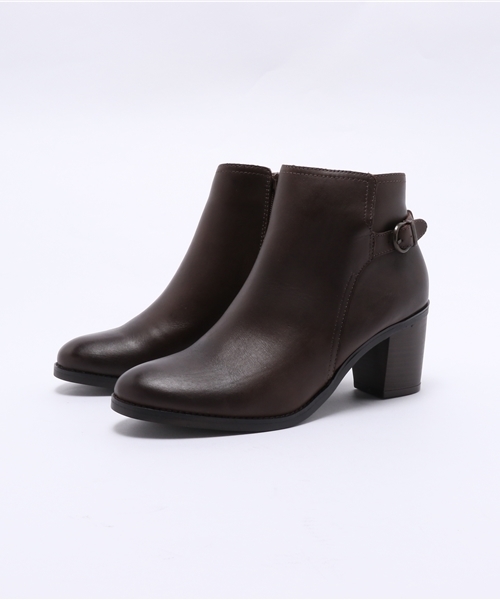 BEAMS LIGHTS Women's(ビームスライツ ウィメンズ)の「BEAMS LIGHTS / ベルトデザイン ヒールブーツ(ブーツ・レディース・ダークブラウン/ブラック・39/38/36/37)」の2枚目の写真