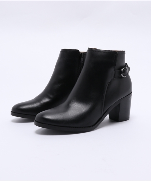 BEAMS LIGHTS Women's(ビームスライツ ウィメンズ)の「BEAMS LIGHTS / ベルトデザイン ヒールブーツ(ブーツ・レディース・ダークブラウン/ブラック・39/38/36/37)」の1枚目の写真