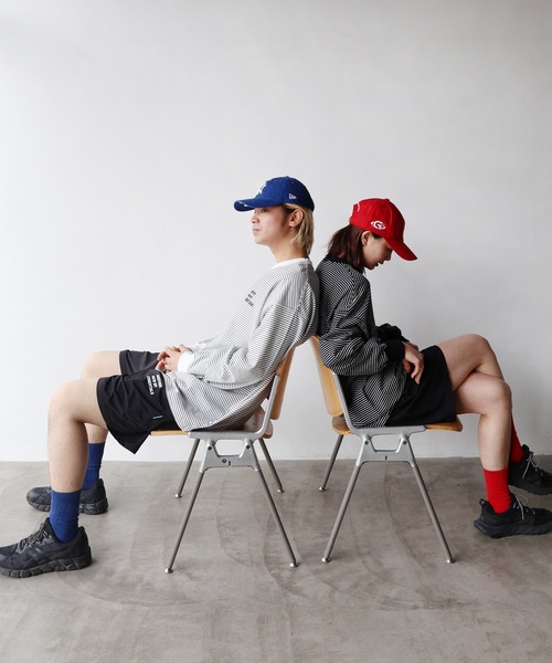 ANME(アンメ)の「ANMEエンブロイダリーロゴボーダー長袖Tシャツ(Tシャツ/カットソー・レディース・ネイビー×ホワイト/ブラック×ホワイト/ホワイト×ブラック・M/L)」の1枚目の写真