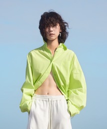 JNBY | Oversized Drawstring Cotton Cropped Shirt(シャツ/ブラウス)