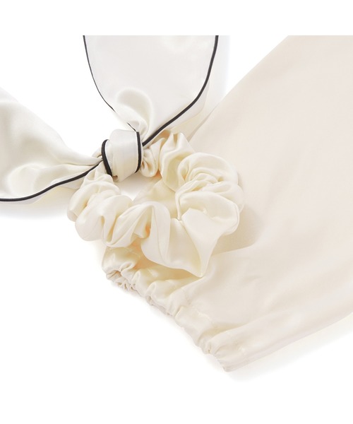 Francfranc（フランフラン）の「シルク ナイトキャップ ポニーテール アイボリー（その他ボディ・ヘアケア・レディース・アイボリー・FREE）」の4枚目の写真