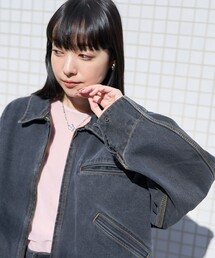 FREAK'S STORE | デニム ジップアップ ブルゾン/デニムジャケット(デニムジャケット)