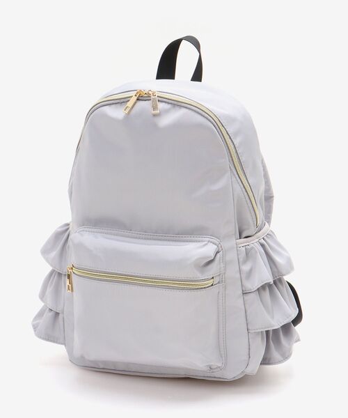 MAJESTIC LEGON（マジェスティックレゴン）の「サイドフリルリュック（バックパック/リュック・レディース・ブラック/アイボリー/ライトグレー/ピンク・FREE）」の21枚目の写真