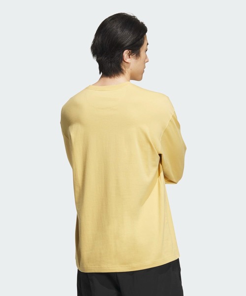 adidas(アディダス)の「エッセンシャルズ プラス ルーズフィット スモールロゴ 長袖Tシャツ / ロンT / アディダス adidas(Tシャツ/カットソー・メンズ・ブルー/グレー/ブラック/グリーン/ホワイト/ブルー系その他/ベージュ/グリーン系その他・X-SMALL/LARGE/XX-LARGE/3XL/X-LARGE/MEDIUM/SMALL)」の9枚目の写真