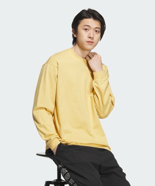 adidas(アディダス)の「エッセンシャルズ プラス ルーズフィット スモールロゴ 長袖Tシャツ / ロンT / アディダス adidas(Tシャツ/カットソー・メンズ・ブルー/グレー/ブラック/グリーン/ホワイト/ブルー系その他/ベージュ/グリーン系その他・X-SMALL/LARGE/XX-LARGE/3XL/X-LARGE/MEDIUM/SMALL)」の11枚目の写真