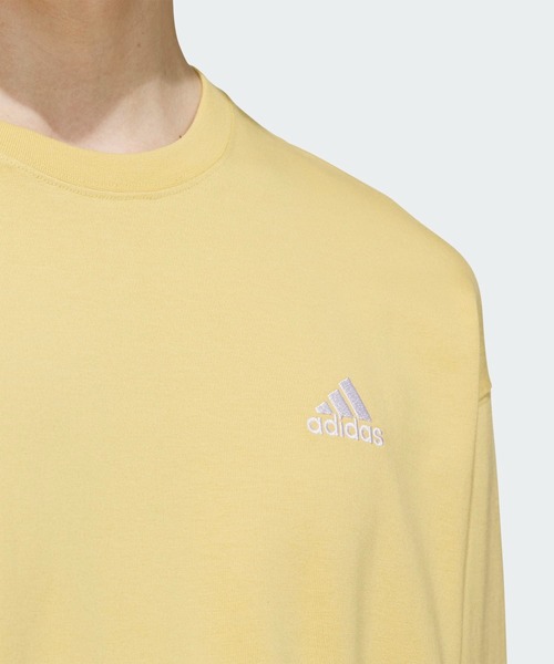 adidas(アディダス)の「エッセンシャルズ プラス ルーズフィット スモールロゴ 長袖Tシャツ / ロンT / アディダス adidas(Tシャツ/カットソー・メンズ・ブルー/グレー/ブラック/グリーン/ホワイト/ブルー系その他/ベージュ/グリーン系その他・X-SMALL/LARGE/XX-LARGE/3XL/X-LARGE/MEDIUM/SMALL)」の12枚目の写真