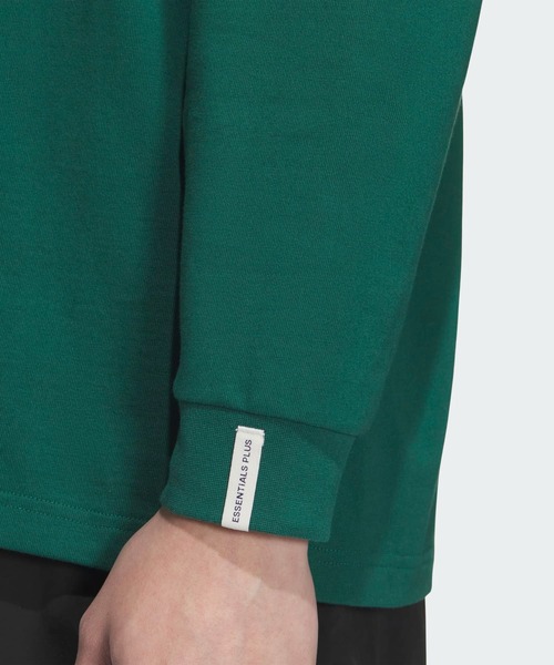 adidas(アディダス)の「エッセンシャルズ プラス ルーズフィット スモールロゴ 長袖Tシャツ / ロンT / アディダス adidas(Tシャツ/カットソー・メンズ・ブルー/グレー/ブラック/グリーン/ホワイト/ブルー系その他/ベージュ/グリーン系その他・X-SMALL/LARGE/XX-LARGE/3XL/X-LARGE/MEDIUM/SMALL)」の18枚目の写真