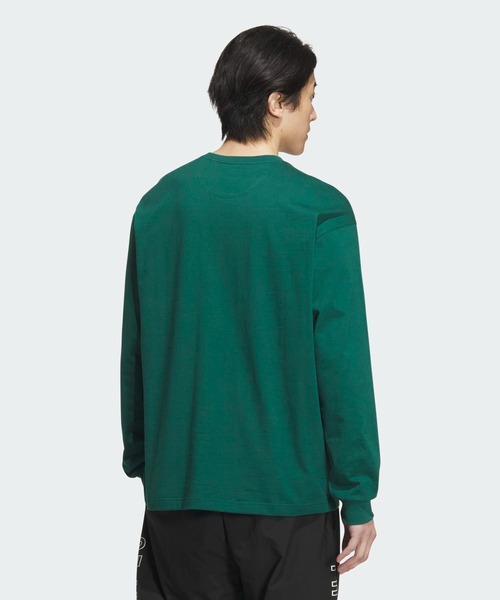 adidas(アディダス)の「エッセンシャルズ プラス ルーズフィット スモールロゴ 長袖Tシャツ / ロンT / アディダス adidas(Tシャツ/カットソー・メンズ・ブルー/グレー/ブラック/グリーン/ホワイト/ブルー系その他/ベージュ/グリーン系その他・X-SMALL/LARGE/XX-LARGE/3XL/X-LARGE/MEDIUM/SMALL)」の14枚目の写真