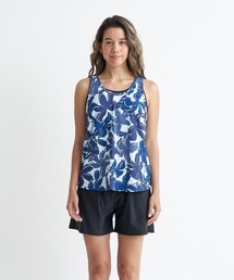 LUCKY YOU/ロキシーマルチボタニカルプリントセットアップフィットネススイムウェア