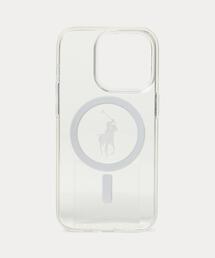 PoloRalph Lauren ブラック iPhone14/15proケース POLO RALPH LAUREN（ポロ ラルフ ローレン）の「レザー MagSafe