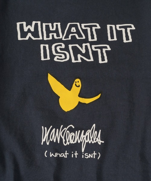 (What it isNt)ART BY MARKGONZALES(ワットイットイズント)の「【(What it isNt) ART BY MARK GONZALES/ワットイットイズント マークゴンザレス】バック&アームプリント リアルレイヤード ロングスリーブTシャツ 半袖T&ロンT 2点セット 24AW新柄追加(Tシャツ/カットソー・メンズ・ネイビー/ブラック系その他2/ブラック系その他/カーキ/ブラック/ブラック系その他4/グリーン/ブラック系その他3/チャコールグレー・L/XL/M)」の21枚目の写真