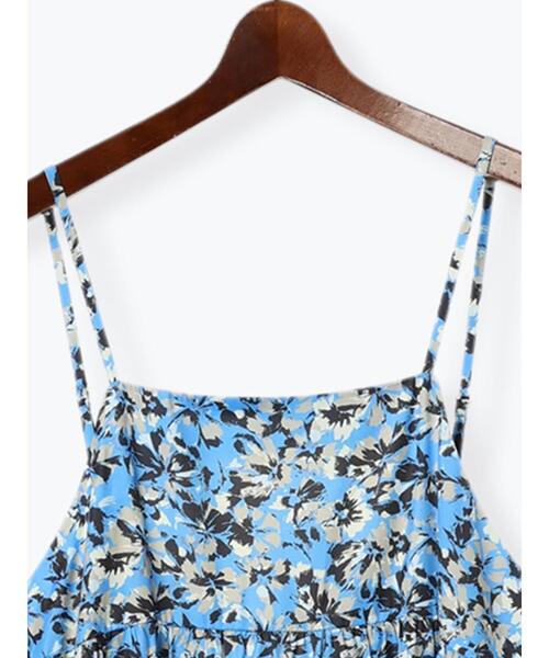 Te chichi（テチチ）の「【Atelier Bloom】フラワープリントキャミワンピース（ワンピース・レディース・ブルー・F）」の13枚目の写真