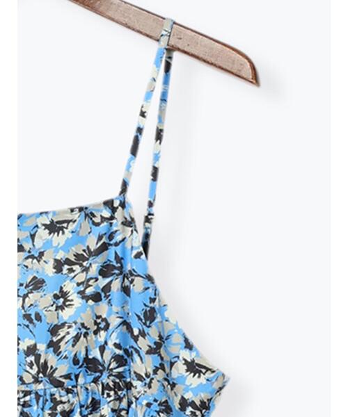 Te chichi（テチチ）の「【Atelier Bloom】フラワープリントキャミワンピース（ワンピース・レディース・ブルー・F）」の14枚目の写真