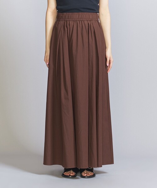 BEAUTY&YOUTH UNITED ARROWS（ビューティーアンドユースユナイテッドアローズ）の「タイプライター ゴムギャザー スカート（スカート・レディース・その他1/ブラウン・S/M）」の9枚目の写真