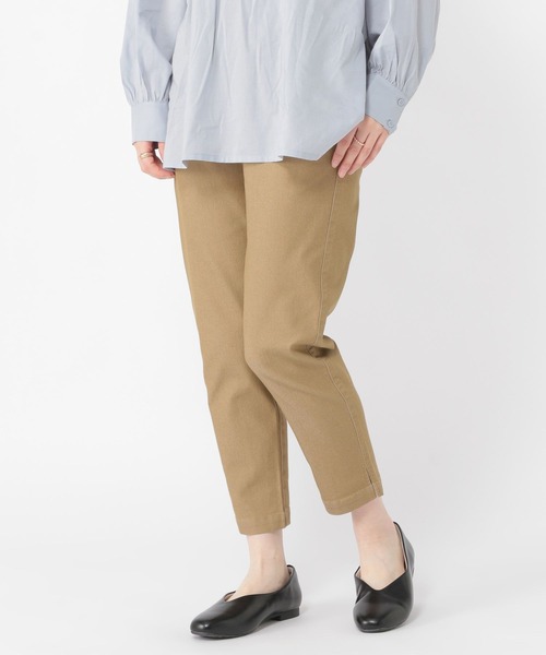 studio CLIP（スタディオクリップ）の「【スッキリ春らくパンツ】サブリナパンツ[プラスサイズあり]（その他パンツ・レディース・キャメル/オフホワイト/グレー/カーキ/ブラック/ネイビー・MEDIUM/SMALL/XXX-LARGE/XX-LARGE/X-LARGE/LARGE）」の6枚目の写真