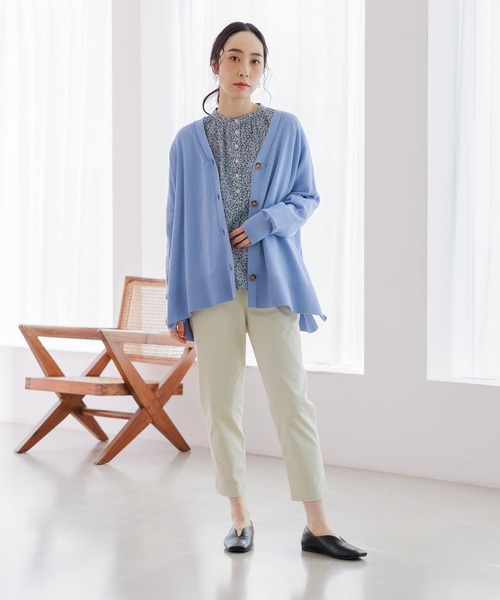 studio CLIP（スタディオクリップ）の「【スッキリ春らくパンツ】サブリナパンツ[プラスサイズあり]（その他パンツ・レディース・キャメル/オフホワイト/グレー/カーキ/ブラック/ネイビー・MEDIUM/SMALL/XXX-LARGE/XX-LARGE/X-LARGE/LARGE）」の10枚目の写真