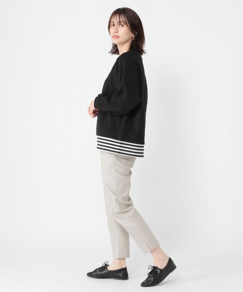 studio CLIP（スタディオクリップ）の「【スッキリ春らくパンツ】サブリナパンツ[プラスサイズあり]（その他パンツ・レディース・キャメル/オフホワイト/グレー/カーキ/ブラック/ネイビー・MEDIUM/SMALL/XXX-LARGE/XX-LARGE/X-LARGE/LARGE）」の15枚目の写真