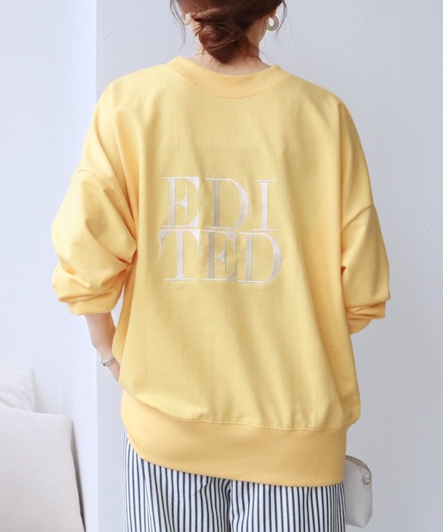 reca(レカ)の「前後2way刺繍ロゴスウェットスウェット(スウェット・レディース・ナチュラル/イエロー/チャコール・FREE)」の7枚目の写真