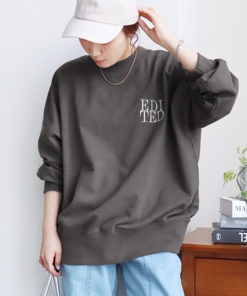 reca(レカ)の「前後2way刺繍ロゴスウェットスウェット(スウェット・レディース・ナチュラル/イエロー/チャコール・FREE)」の14枚目の写真