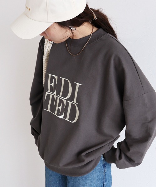 reca(レカ)の「前後2way刺繍ロゴスウェットスウェット(スウェット・レディース・ナチュラル/イエロー/チャコール・FREE)」の15枚目の写真