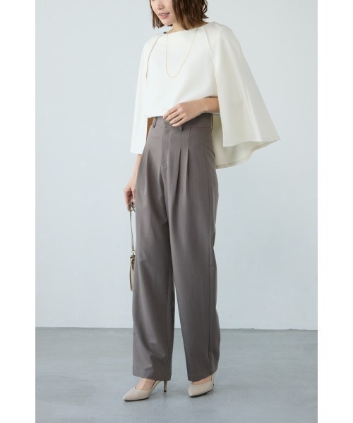 M.deux（エムドゥ）の「ケープスリーブカットソー/プルオーバー（Tシャツ/カットソー・レディース・オフホワイト/グレイッシュベージュ/ネイビー/ブラック/ブラウン・MEDIUM）」の12枚目の写真