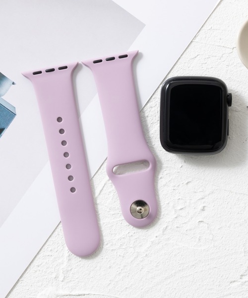 emonique(エモニーク)の「シリコン製 Apple Watch バンド スマートウォッチバンド【38/40/41/42/44/45/49mm対応】(デジタル腕時計・メンズ・グリーン/ブルー/グレー/パープル/ベージュ/ホワイト/ブラック・42/38)」の7枚目の写真