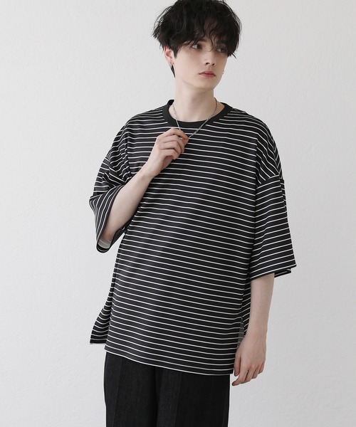 セール】【23ss】サイドスリットハイポンチビッグシルエット5分