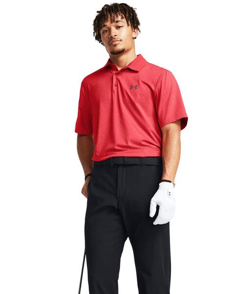 【セール】UAプレーオフ3.0 コーラル ジャカード ポロ（ゴルフ/メンズ）（ポロシャツ）｜UNDER ARMOUR（アンダーアーマー）