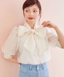 MAJESTIC LEGON | レディボウタイブラウス(シャツ/ブラウス)