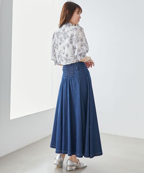 MAJESTIC LEGON（マジェスティックレゴン）の「レディボウタイブラウス（シャツ/ブラウス・レディース・ベージュ系その他2/ホワイト系その他2/アイボリー/ブルー系その他2/クリーム・MEDIUM）」の10枚目の写真