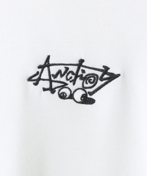 SITRY(シトリー)の「Punch the dough Street Style Hoodie/別注 オーバーサイズ ポンチ ストリートロゴ ワンポイント刺繍 半袖 Tパーカー レディース メンズ(パーカー・メンズ・ライトグレー/ホワイト/チャコール/ブラック/グレイッシュブルー・L/M)」の8枚目の写真