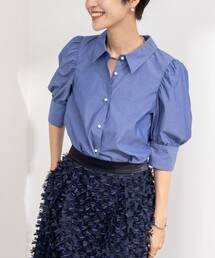 NOLLEY’S | パール釦パフスリーブブラウス(シャツ/ブラウス)