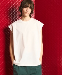 《UNISEX》Smashing Light Punch Prime-Over Sleeveless T-Shirt/スマッシングライトパンチプライムオーバースリーブレスTシャツ【MAISON SPECIAL/メゾンスペシャル】