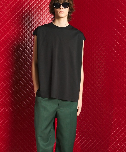 《UNISEX》Smashing Light Punch Prime-Over Sleeveless T-Shirt/スマッシングライトポンチプライムオーバースリーブレスTシャツ【MAISON SPECIAL/メゾンスペシャル】（Tシャツ/カットソー）｜MAISON SPECIAL（メゾンスペシャル）