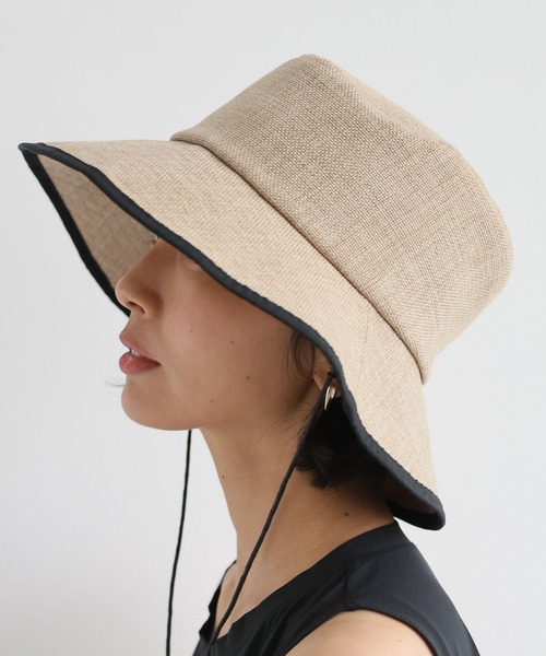 BARNYARDSTORM（バンヤードストーム）の「BARNYARDSTORM /  パイピングコードツキハット（ハット・レディース・ベージュ/オフホワイト/ブラック・FREE）」の12枚目の写真