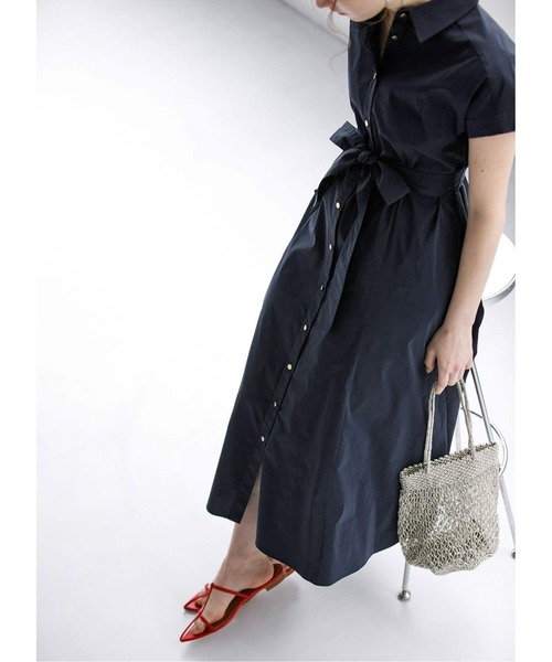 La TOTALITE（ラトータリテ）の「《追加》シャツワンピース（シャツワンピース・レディース・ネイビー/カーキ・FREE）」の15枚目の写真