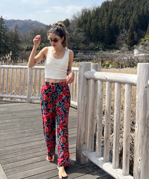 ROXY（ロキシー）の「MIDNIGHT AVENUE/ロキシー総柄ボタニカル柄パンツ