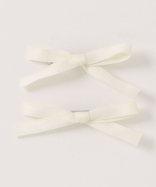 TONE SELECT GOODS(トーンセレクトグッズ)の「【float】パステルカラー リボン ヘアクリップ【2個セット/8色展開】(ヘアピン・レディース・ブルー/オフホワイト/ブラック/ピンク/グリーン/パープル/イエロー/レッド・FREE)」の9枚目の写真