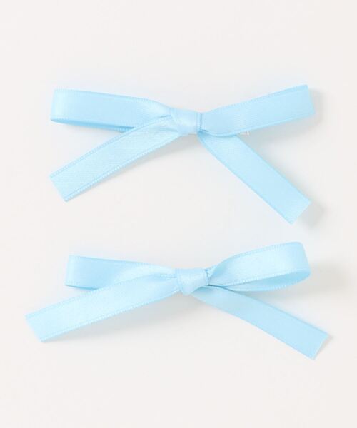 TONE SELECT GOODS(トーンセレクトグッズ)の「【float】パステルカラー リボン ヘアクリップ【2個セット/8色展開】(ヘアピン・レディース・ブルー/オフホワイト/ブラック/ピンク/グリーン/パープル/イエロー/レッド・FREE)」の13枚目の写真