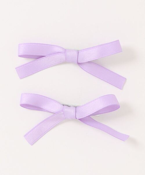 TONE SELECT GOODS(トーンセレクトグッズ)の「【float】パステルカラー リボン ヘアクリップ【2個セット/8色展開】(ヘアピン・レディース・ブルー/オフホワイト/ブラック/ピンク/グリーン/パープル/イエロー/レッド・FREE)」の12枚目の写真