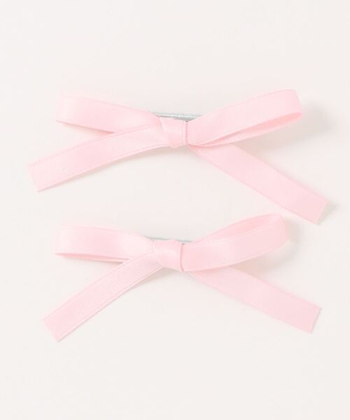 TONE SELECT GOODS(トーンセレクトグッズ)の「【float】パステルカラー リボン ヘアクリップ【2個セット/8色展開】(ヘアピン・レディース・ブルー/オフホワイト/ブラック/ピンク/グリーン/パープル/イエロー/レッド・FREE)」の10枚目の写真