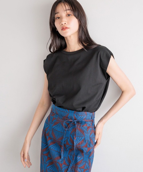 LOWRYS FARM（ローリーズファーム）の「カイテキノウノースリーブ 991850（Tシャツ/カットソー・レディース・ネイビー/ブラック/オフホワイト/ブラック系その他・FREE）」の21枚目の写真