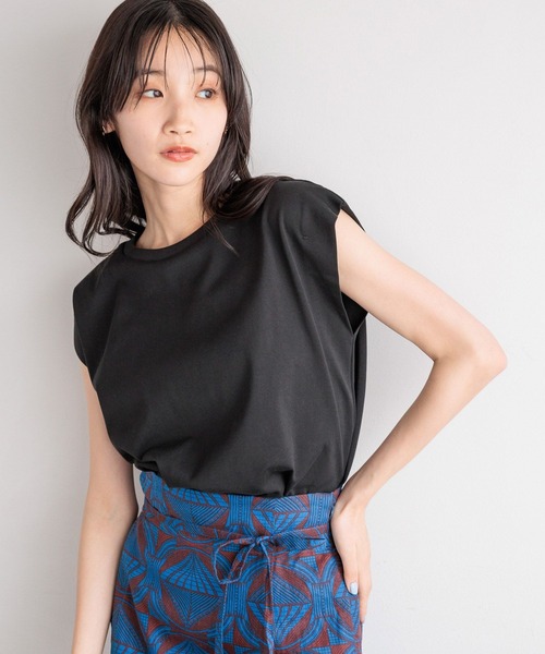 LOWRYS FARM（ローリーズファーム）の「カイテキノウノースリーブ 991850（Tシャツ/カットソー・レディース・ネイビー/ブラック/オフホワイト/ブラック系その他・FREE）」の22枚目の写真