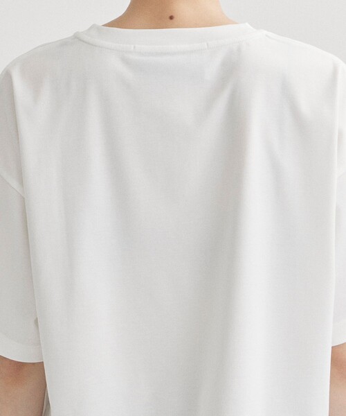 STUDIOUS(ステュディオス)の「【STUDIOUS/ステュディオス】ラグジュアリーコットンTEE(Tシャツ/カットソー・レディース・ブラック/ホワイト・FREE)」の3枚目の写真